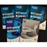 2011 Rugby World Cup Semi- Final, quarter final and group programmes: to incl semi-final France v