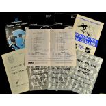 New Zealand All Blacks rugby match programmes in Scotland from 1960's onwards incl one signed (9):