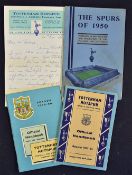 1950 'The Spurs' Tottenham Hotspur Football Official Handbook together with 1963/64 and 1965/66