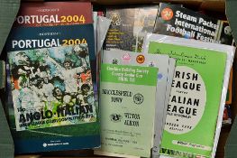 Assorted Big Match Football Programmes with World Cup Finals 1982, 2006, plus European Cup finals
