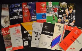 Wales and Welsh teams v Pacific Islands International rugby tourists from the 1970's onwards (17) to