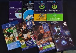Collection of Scotland Five Nations and Autumn Series Rugby Programmes from 1978 onwards (8): v