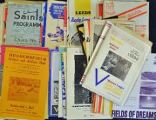 Assorted 1960s onwards Rugby League programmes includes a variety of teams such as Blackpool,