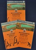 1959/1960 Wolverhampton Wanderers European home match programmes v Barcelona, Red Star Belgrade,