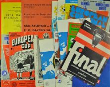 Various European Cup Final Football Programmes includes 1967 Inter v Celtic (2), 1971 Ajax v