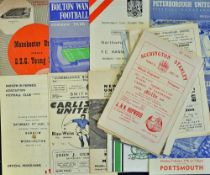 Selection of interesting friendly match programmes to include 1955 Accrington Stanley v Alloa