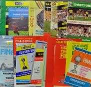 Big Match Football Programmes includes Charity Shield 1980-89, FA Challenge Trophy 1971, 1981 - 1990