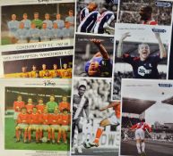 Collection of 1960s Typhoo Tea Cards large format with football team photos t include Manchester