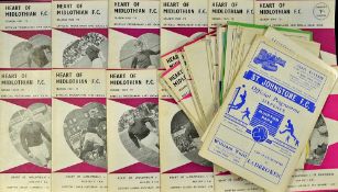 Collection of Hearts match programmes for 1969/70 complete season homes (17), aways missing
