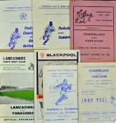 1960s-70s Rugby League County Match programmes mostly Yorkshire and Cumberland A/G condition (10)