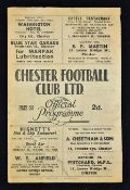 Scarce Lancashire Senior Cup Semi-Final match programme at Sealand Road, Chester v Manchester United