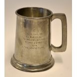 1978 New Zealand Rugby Grand Slam UK tour: commemorative pewter tankard awarded to All Black