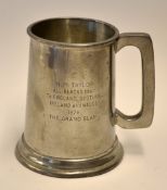 1978 New Zealand Rugby Grand Slam UK tour: commemorative pewter tankard awarded to All Black
