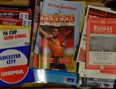 Collection of 75 Semi-Final football programmes from the late 1960's onwards from the UK and also