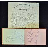 1963 Autograph book with hand signed player signatures of David Herd, Bobby Charlton, Mark