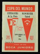 Very scarce 1968 World Club Cup Championship Final First Leg in Argentina, Estudiantes v