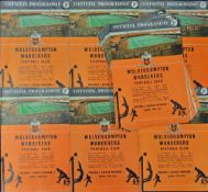 1959/1960 Wolverhampton Wanderers home football programmes complete season, Fair-Good. (21)