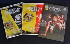 Southern Hemisphere v Northern Hemisphere rugby programme selection: to incl Australia v Scotland