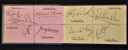 Interesting Football Autograph Album - consisting of many signature from the 1960s Celtic,