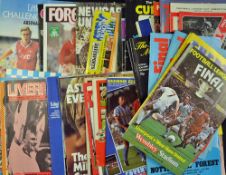 Assorted Football League Cup Finals and Semi Final Football Programmes - predominantly 1980s