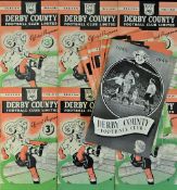 1948/49 Derby County Home Football Programmes includes a yearbook 1948-49, v Burnley, Manchester