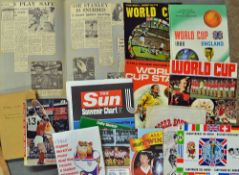 Mixed Football World Cup Ephemera includes World Cup 1962 Book, 1966 World Cup Publications and