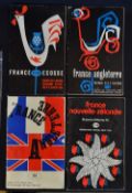 Selection of France Five Nations and All Blacks rugby programmes from the 1960's and early '70s (4):