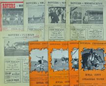 Selection of football programmes to include Doncaster Rovers 1952/53 Fulham (autographed by Peter