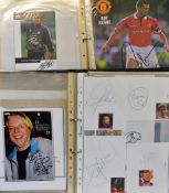 Two volumes of mixed autographs mainly modern, earlier noted, good content of Manchester United also