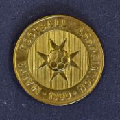 Malta FA 2002 Rothmans International Football Tournament Participants Medal a gold coloured 36mm