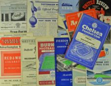 1955/1956 Wolverhampton Wanderers season away football programmes to include Sheffield United (4