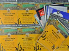 1964/1965 Wolverhampton Wanderers league home match programmes (21) plus league away match