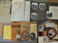 Non-League Trophies - a box of various medals, trophies etc. includes Enfield, Wood Green Southgate,