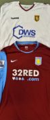 2004/05 Martin Laursen Aston Villa match worn football shirt an away long sleeve shirt with