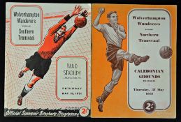 1951 Tour match programme Northern Transvaal v Wolverhampton Wanderers 31 May 1951 42 page issue (