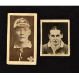 Rare Fred Morgan brand rugby cigarette card et al (2): Rarely seen, one example, No. 23, of this