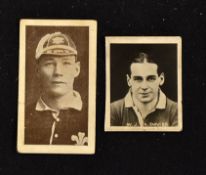 Rare Fred Morgan brand rugby cigarette card et al (2): Rarely seen, one example, No. 23, of this