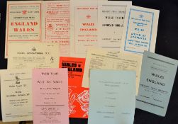 Wales Schools and Youth Rugby Programme Selection from the 1940's onwards (14): Wales Schools v