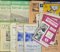 1950s Mixed Scottish football programmes includes 1949 Queens Park v Hamilton, other teams such as