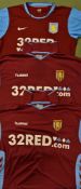2006/07 Freddie Bouma Aston Villa match worn football shirt a short sleeve home shirt No 16,