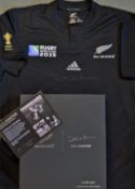 Dan Carter - 2015 Rugby World Cup New Zealand All Blacks signed official Adidas merchandise rugby