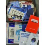 Assorted Football Handbooks - Club and League variety included annuals, supporters magazines,