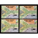 1995 Rugby World Cup Semi-final and pool game tickets: played in South Africa to incl England's pool