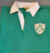 Moss Keane - 1978 Ireland International (v New Zealand) rugby players match worn shirt: No.4 long