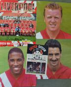 Liverpool Signed Calendar signed by a number of players throughout in ink such as Ian Rush, Graeme