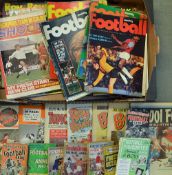 Selection of Football Annuals/Guides and Magazines from 1950s onwards includes News Chronicle 54/55,