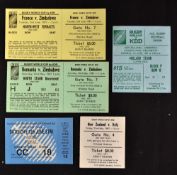 1987 Inaugural Rugby World Cup tickets: to incl the semi-final France (30) v Australia (24) at
