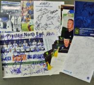 Football Autograph Selection - a mixed selection of football autographs includes 2001 Queens Park