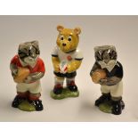 Rugby Ceramic Figures collection (3): Wade "Jonno Bear" England ltd ed figure of 125 (6.25"h),