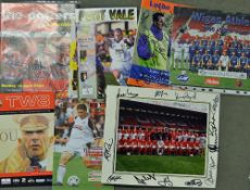 Football Autograph Selection - a mixed selection of football autographs includes 2000 Stoke City,